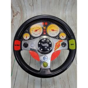 Hot Wheels Rev N' Roll Steering Wheel MATTEL Battery Op Electronic 1999 Tested